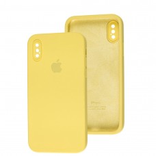 Чехол для iPhone X / Xs Square Full camera canary yellow