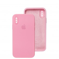 Чехол для iPhone X / Xs Square Full camera light pink