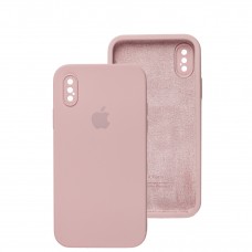Чехол для iPhone X / Xs Square Full camera pink sand