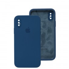 Чехол для iPhone X / Xs Square Full camera navy blue