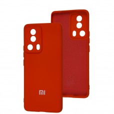 Чехол для Xiaomi 13 Lite Silicone Full camera красный