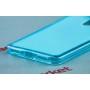Чехол для Xiaomi Redmi Note 4 силиконовый синий / прозрачный