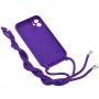 Чохол для iPhone 11 Lanyard with logo violet