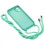 Чохол для iPhone 11 Lanyard without logo turquoise