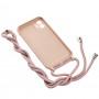 Чохол для iPhone 11 Lanyard without logo pink sand