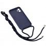 Чохол для iPhone 11 Lanyard with logo midnight blue