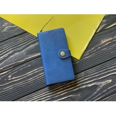 Чехол книжка для Samsung Galaxy A01 (A015)  "Gallant с визитницей" синий
