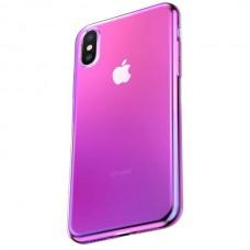 Чохол для iPhone Xs Max Baseus glow рожевий