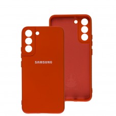 Чехол для Samsung Galaxy S22+ Silicone Full camera красный