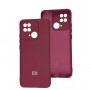 Чохол для Xiaomi Redmi 10C Silicone Full camera marsala