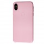 Чохол для iPhone Xs Max Leather classic "light pink"