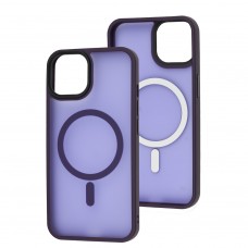 Чехол для iPhone 14 WAVE Matte Insane MagSafe deep purple