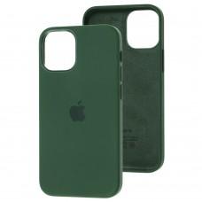 Чехол для iPhone 12 mini Full Silicone case cyprus green