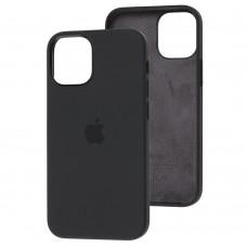 Чехол для iPhone 12 mini Full Silicone case черный