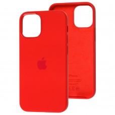 Чехол для iPhone 12 mini Full Silicone case красный