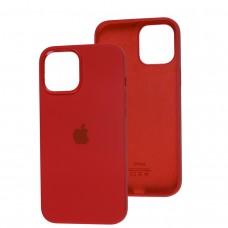 Чехол для iPhone 12 Pro Max Full Silicone case красный