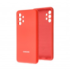 Чехол для Samsung Galaxy A32 (A325) Silicone cover Full camera красный