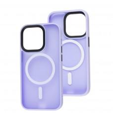 Чехол для iPhone 14 Pro WAVE Matte Colorful MagSafe light purple