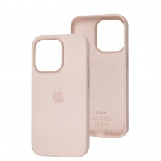 Чехол для iPhone 14 Pro MagSafe Silicone Full Size chalk pink
