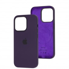 Чехол для iPhone 14 Pro MagSafe Silicone Full Size elderberry