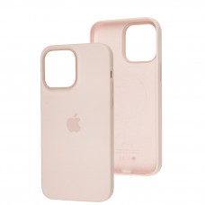 Чохол для iPhone 14 Pro Max MagSafe Silicone Full Size chalk pink