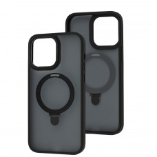Чохол для iPhone 14 Pro Max Matt Guard MagSafe Ring чорний
