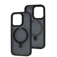 Чехол для iPhone 14 Pro Matt Guard MagSafe Ring черный
