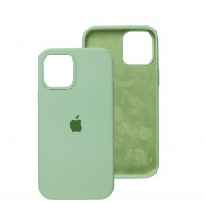 Чохол для iPhone 12 Pro Max Silicone Full зелений / pistachio