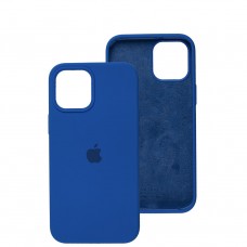 Чохол для iPhone 12 Pro Max Silicone Full синій / capri blue