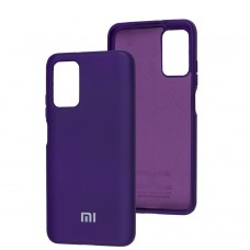 Чехол для Xiaomi Poco M3 Silicone Full фиолетовый/фиолетовый