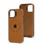 Чохол для iPhone 15 Logo Case MagSafe brown