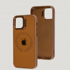 Чохол для iPhone 12 / 12 Pro Logo Case MagSafe brown