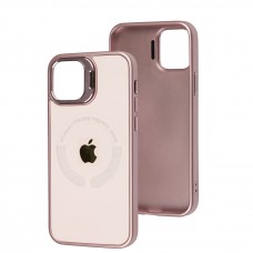 Чохол для iPhone 12 / 12 Pro Logo Case MagSafe pink sand