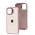 Чохол для iPhone 12 / 12 Pro Logo Case MagSafe pink sand