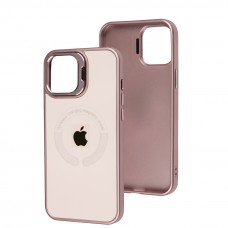 Чохол для iPhone 12 Pro Max Logo Case MagSafe pink sand