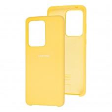 Чохол для Samsung Galaxy S20 Ultra (G988) Silky Soft Touch "жовтий"