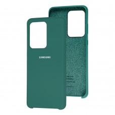 Чехол для Samsung Galaxy S20 Ultra (G988) Silky Soft Touch "сосновый зеленый"