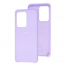 Чехол для Samsung Galaxy S20 Ultra (G988) Silky Soft Touch "светло-фиолетовый"
