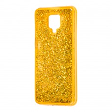 Чохол для Xiaomi Redmi Note 9s / 9 Pro Sparkle glitter золотистий