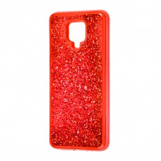 Чехол для Xiaomi Redmi Note 9s / 9 Pro Sparkle glitter красный