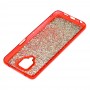 Чехол для Xiaomi Redmi Note 9s / 9 Pro Sparkle glitter красный