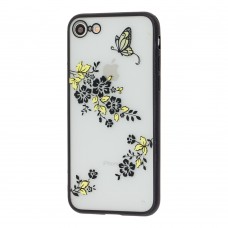 Чохол Luoya для iPhone 7 / 8 New soft touch метелики жовті