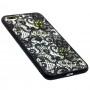 Чохол Luoya Flowers для iPhone 7 Plus / 8 Plus візерунок чорний