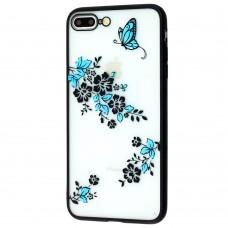 Чохол Luoya Flowers для iPhone 7 Plus / 8 Plus візерунок метелика квіточки