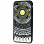 Чехол Luoya Flowers для iPhone 7 Plus / 8 Plus узор черно желтый 
