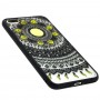 Чехол Luoya Flowers для iPhone 7 Plus / 8 Plus узор черно желтый 