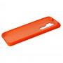 Чехол для Xiaomi Redmi Note 8 Pro Silky Soft Touch "оранжевый неон"