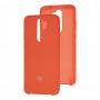 Чехол для Xiaomi Redmi Note 8 Pro Silky Soft Touch "оранжевый"