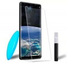 Защитное 3D стекло для Samsung S9+ (G965) UV Nano прозрачное UV клей + лампа