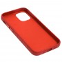 Чохол для iPhone 12 mini Leather croco full червоний